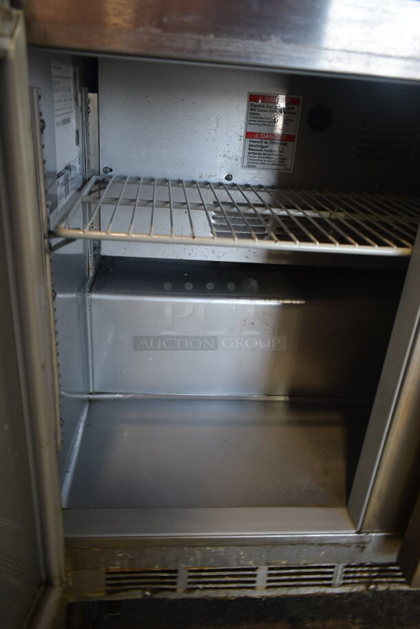 Beverage Air UCR34Y Stainless Steel Commercial 2 Door Undercounter Cooler on Commercial Casters. 115 Volts, 1 Phase. Tested and Working! - Image 5 of 6