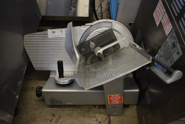 Bizerba Stainless Steel Commercial Countertop Meat Slicer. 115 Volts, 1 Phase. 28x23x23. Tested and Working!