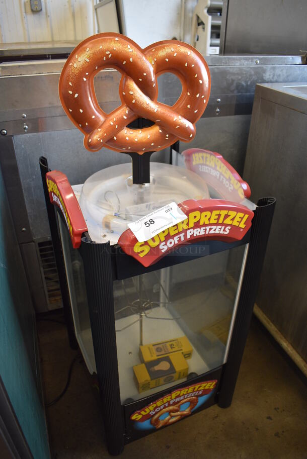 Super Pretzel Metal Commercial Countertop Warming Display Merchandiser. 17x19x43. Tested and Powers On But Does Not Get Warm - Image 3 of 5