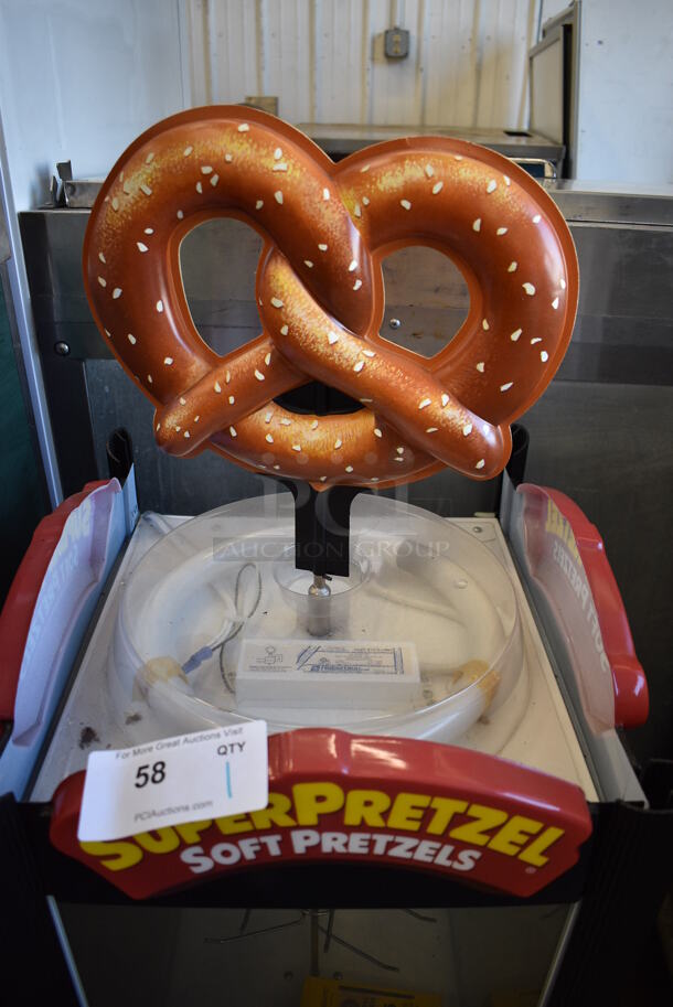 Super Pretzel Metal Commercial Countertop Warming Display Merchandiser. 17x19x43. Tested and Powers On But Does Not Get Warm - Image 4 of 5