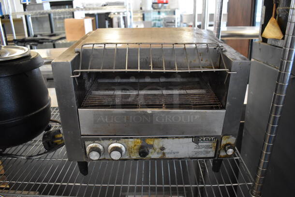 Holman Stainless Steel Commercial Countertop Electric Powered Conveyor Oven. 208 Volts, 1 Phase. 18x19x15