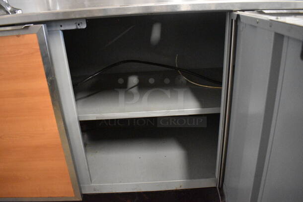 Duke Model SUBP-72M Stainless Steel Commercial Counter w/ 3 Wood Pattern Doors. 72x30x40 - Image 7 of 8