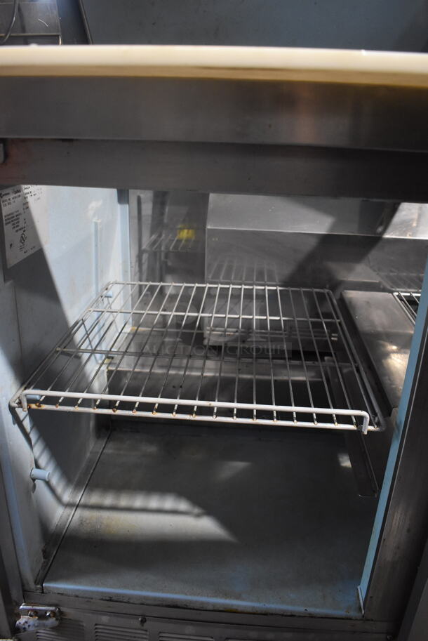 Delfield 4472N-3DM Commercial Stainless Steel Three Door Sandwich/Salad Prep Refrigerator Station on Commercial Casters. 115V/1 Phase. Can't Test Due To Cut Cord - Image 6 of 9