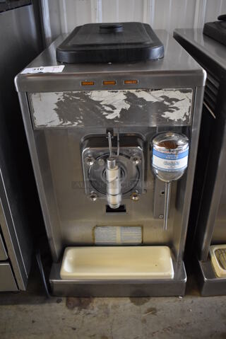 Taylor 340D-27 Stainless Steel Commercial Countertop Single Flavor Frozen Beverage Machine w/ Drink Mixer Attachment. 208-230 Volts, 1 Phase. 18x32x31