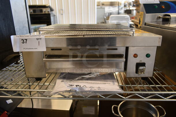 BRAND NEW SCRATCH AND DENT! 2023 Hoocoo IBG-18 Stainless Steel Commercial Countertop Electric Powered Barbecue BBQ Grill. 110 Volts, 1 Phase. Tested and Working! - Image 3 of 5