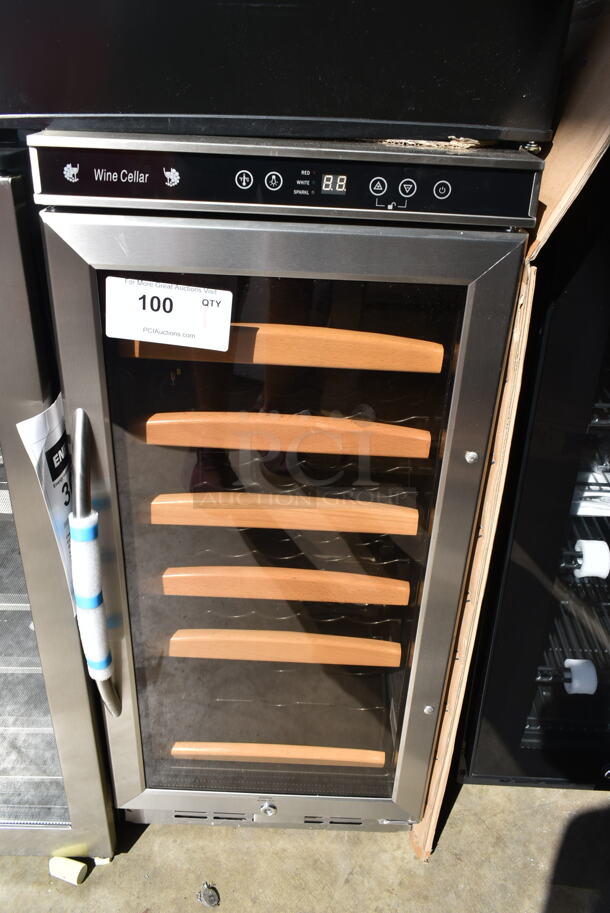 BRAND NEW SCRATCH AND DENT! Avanti WC1500DSS Stainless Steel Commercial 30 Bottle Wine Cellar Merchandiser. 115 Volts, 1 Phase. Tested and Working! - Image 2 of 4