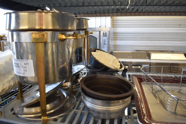 ALL ONE MONEY! Tier Lot of Various Items Including Chafing Dishes, Metal Baskets and Brew Baskets - Image 2 of 7