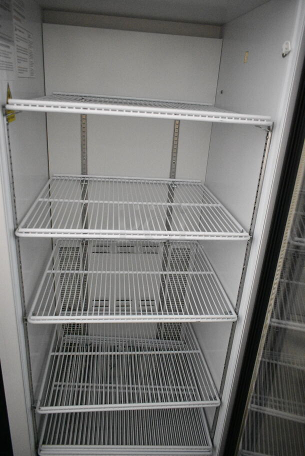 Habco SE12HC Metal Commercial Single Door Reach In Cooler Merchandiser w/ Poly Coated Racks. 115 Volts, 1 Phase. Tested and Working! - Image 3 of 4