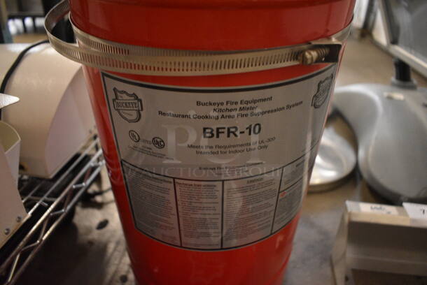 Buckeye Model BFR-10 Metal Fire Suppression Tank w/ Control Box. 10x10x26, 12x9x3.5 - Image 4 of 4
