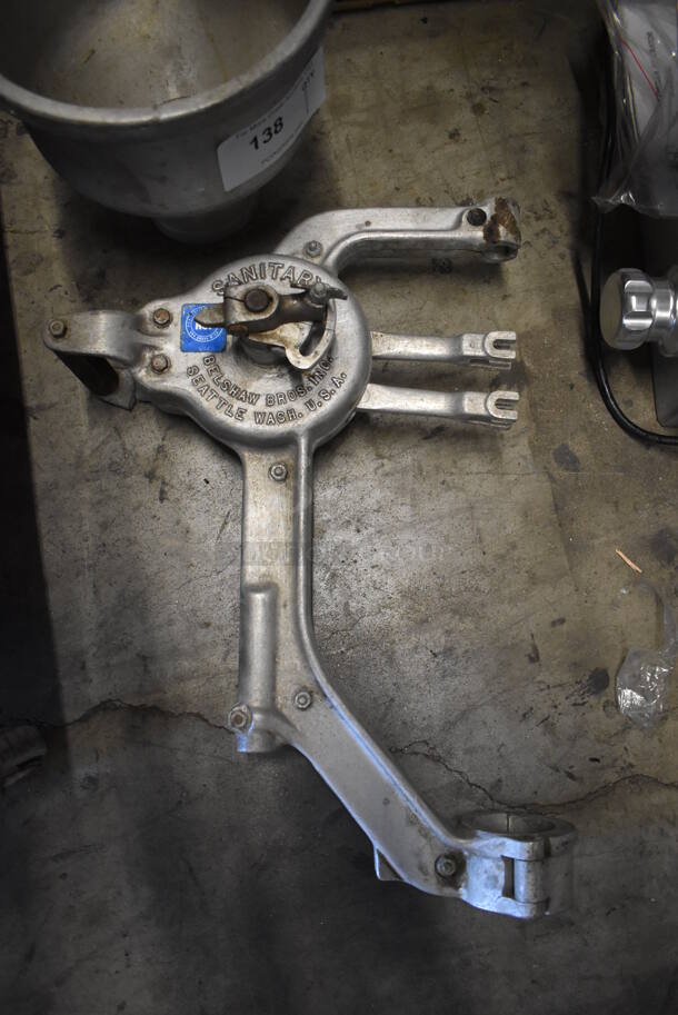 Belshaw Type B Metal Commercial Dough Dropper w/ Hopper. 14x7x21, 9.5x9.5x13.5 - Image 2 of 6