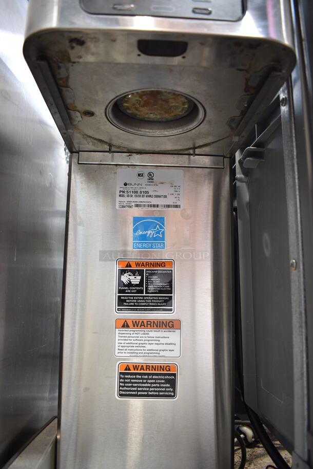 2020 Bunn ICB SH ENERGY STAR Stainless Steel Commercial Countertop Iced Tea Machine w/ Hot Water Dispenser. 120/208 Volts, 1 Phase.  - Image 4 of 5