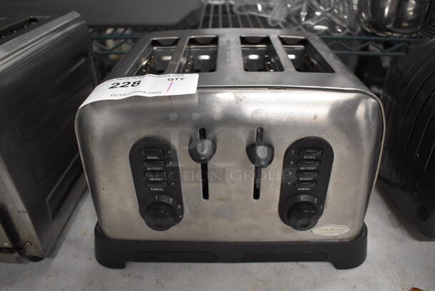 Sensio 22001 Metal Countertop 4 Slot Toaster. 120 Volts, 1 Phase. 12.5x11x8 - Image 1 of 5