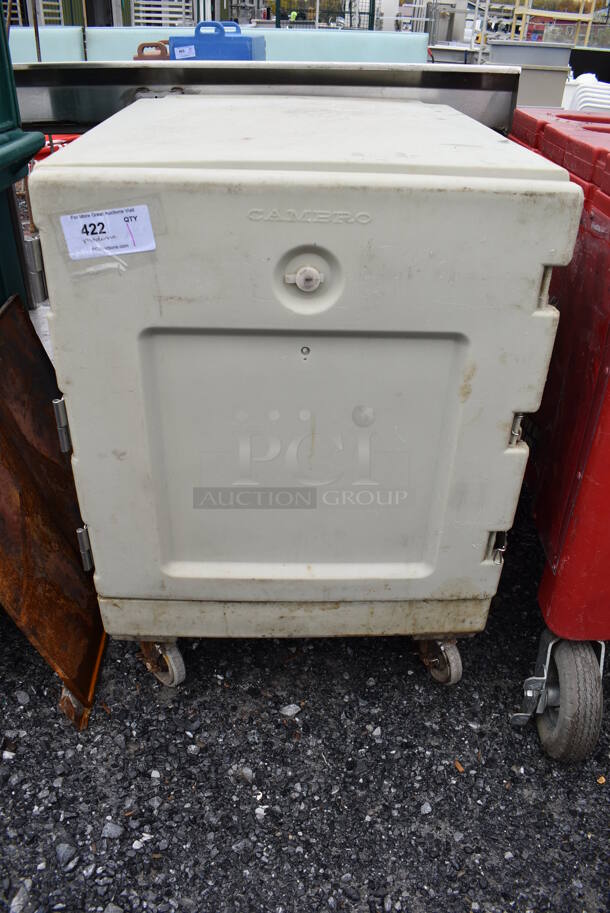 Cambro Tan Poly Insulated Food Carrying Case on Commercial Casters. 25.5x33.5x37 - Image 1 of 7