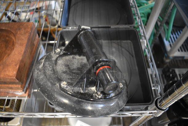 IMT B100 8" Flat Suction Cup in Gray Poly Case. 8.5x8.5x4 - Image 1 of 4