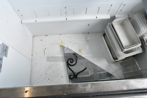 U-Star USDP-67 Metal Commercial Floor Style Ice Cream Dipping Cabinet w/ Contents. Tested and Working!  - Image 7 of 8