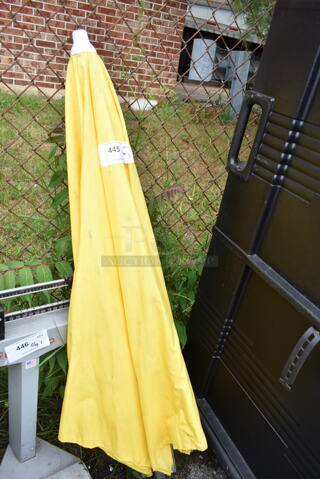 Yellow Patio Umbrella.