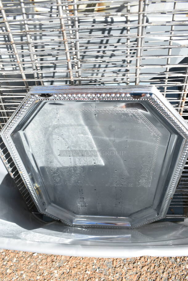 ALL ONE MONEY! Lot of Metal Racks in Poly Bin - Image 3 of 4