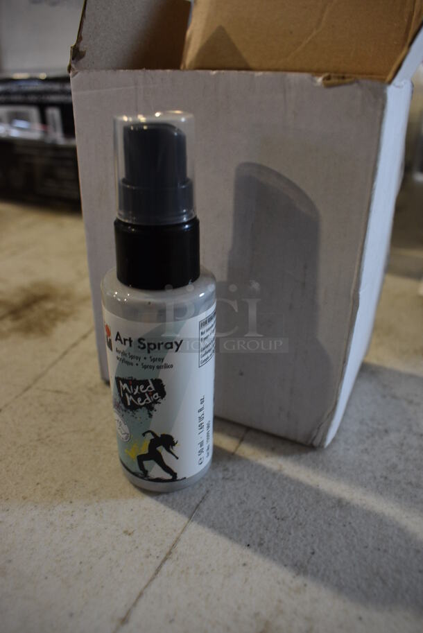 BRAND NEW Box of 6 Marabu Art Spray Bottles. 1.25x1.25x4.5 - Image 2 of 4