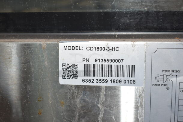 CD1800-3-HC Stainless Steel Commercial Floor Style Deli Display Case Merchandiser. Tested and Powers On But Does Not Get Cold - Image 6 of 6