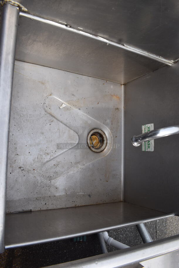 Commercial Stainless Steel 1 Bay Sink With Faucet And Side Splash - Image 4 of 5