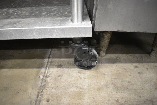 Stainless Steel Commercial Equipment Stand w/ Metal Under Shelf on Commercial Casters. 64x30x26 - Image 5 of 5