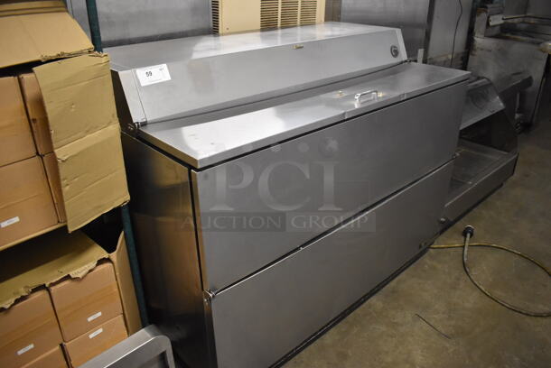 True TMC-58-S Stainless Steel Commercial Milk Cooler on Commercial Casters. 115 Volts, 1 Phase. 58x34x47. Tested and Working! - Image 3 of 6
