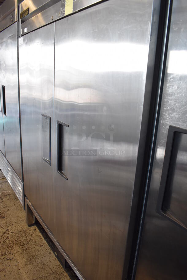 2013 True T-49F ENERGY STAR Stainless Steel Commercial 2 Door Reach In Freezer w/ Poly Coated Racks. 115 Volts, 1 Phase. Tested and Working! - Image 7 of 7