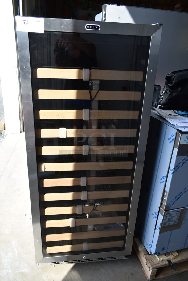 








BRAND NEW SCRATCH AND DENT! Whynter BWR-1002SD/BWR-1002SD 24″ 100 Bottle Large Capacity Built-in Stainless Steel Compressor Wine Refrigerator with Display Rack and LED display. 115 Volts, 1 Phase. Tested and Working!  - Image 2 of 5