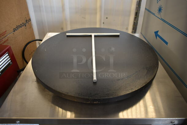 BRAND NEW SCRATCH AND DENT! 2023 Carnival King 382TCM16A Stainless Steel Commercial Countertop Crepe Maker. 120 Volts, 1 Phase. Tested and Working! - Image 3 of 5