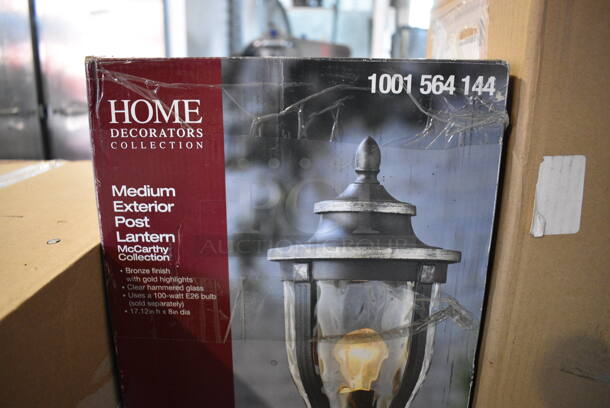BRAND NEW SCRATCH AND DENT! Home Decorators Medium Exterior Post Lantern Light Fixture - Image 3 of 3