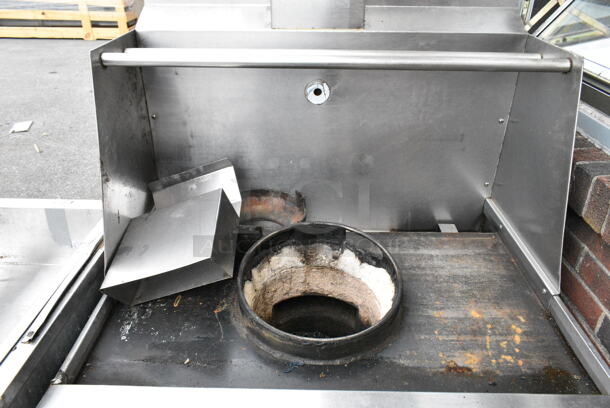 Stainless Steel Commercial Gas Powered Single Burner Wok Range.  - Image 6 of 8