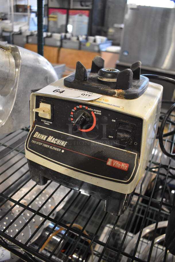 Vita-Mix VM0100A Metal Commercial Countertop Blender Base. 120 Volts, 1 Phase. 7.5x9x8.5. Tested and Working! - Image 3 of 5