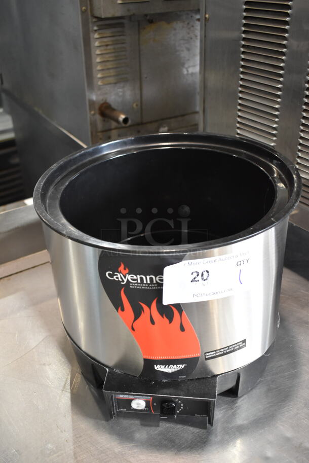 BRAND NEW SCRATCH AND DENT! Vollrath HS-11 11 Qt. Round "Heat 'n Serve" Rethermalizer Soup Kettle Food Warmer. 120 Volts, 1 Phase. See Pictures For Dents on Back. Tested and Working! - Image 2 of 5