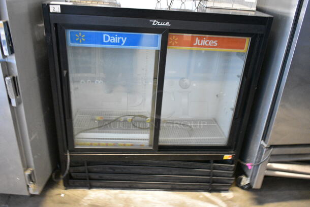 2017 True GDM-41SL-48-HC-LD Metal Commercial 2 Door Reach In Cooler Merchandiser. 115 Volts, 1 Phase. Tested and Working! - Image 1 of 7
