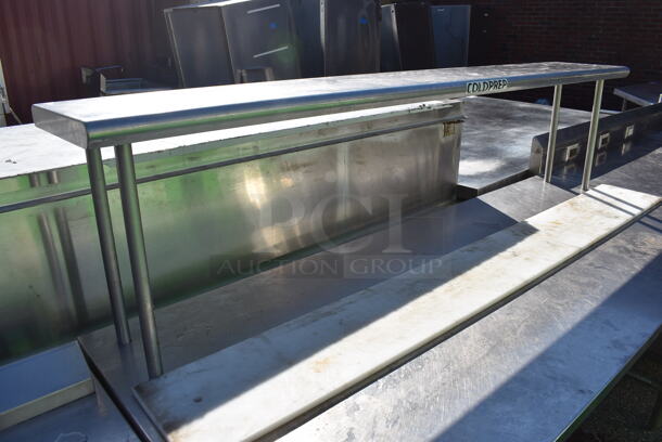 Stainless Steel Commercial Table w/ Over Shelf. 72x30x54 - Image 2 of 4