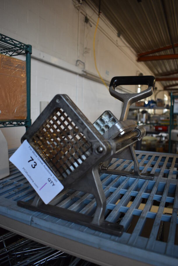 Metal Countertop French Fry Potato Cutter w/ Extra Blade. 8x18x12 - Image 3 of 3