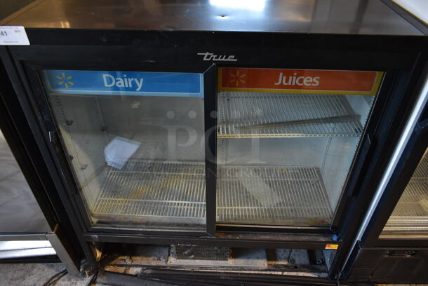 2017 True GDM-41SL-48-HC-LD Metal Commercial 2 Door Reach In Cooler Merchandiser w/ Poly Coated Racks. 115 Volts, 1 Phase. Tested and Working! - Image 1 of 6
