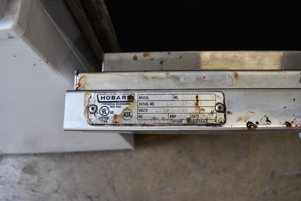 Hobart Model LXIH Stainless Steel Commercial Undercounter Hi Temp High Temperature Dishwasher. 120/208-240 Volts, 1 Phase. 24x26x34 - Image 5 of 6