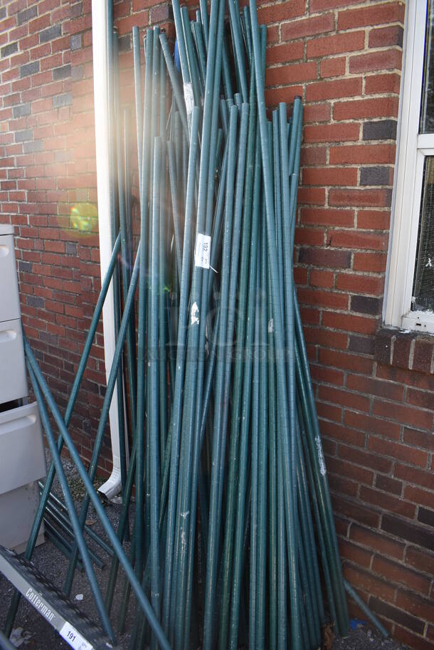 ALL ONE MONEY! Lot of Various Green Finish Poles. Includes 75