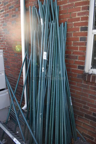 ALL ONE MONEY! Lot of Various Green Finish Poles. Includes 75"