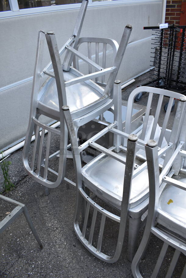 15 Metal Dining Height Chairs. 15 Times Your Bid! - Image 6 of 8