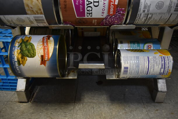 Metal Commercial #10 Can Rack. Does Not Include Contents. (dish room) - Image 8 of 8