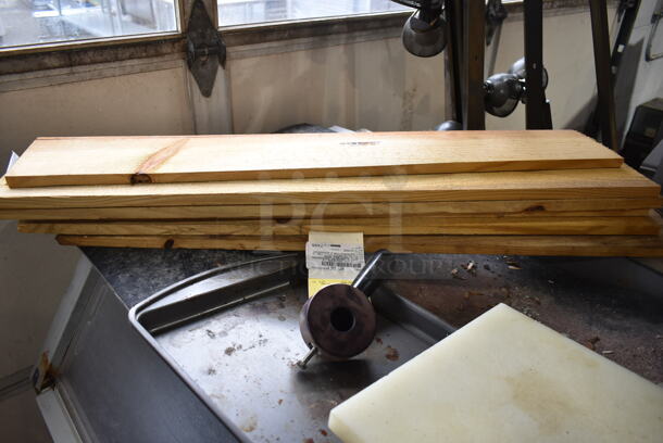 ALL ONE MONEY! Lot of Various Items Including Poly Bin, Wooden Boards and Cutting Board - Image 2 of 8