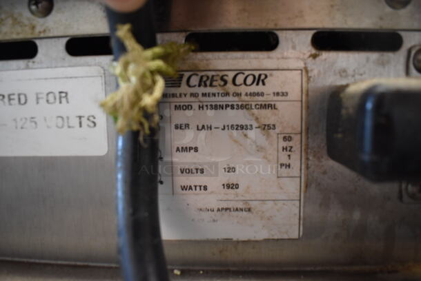 Cres Cor H138NPS36CLCMRL Stainless Steel Commercial Heated Holding Cabinet on Commercial Casters. 120 Volts, 1 Phase. 25x33x74. Cannot Test Due To Plug Style - Image 6 of 6