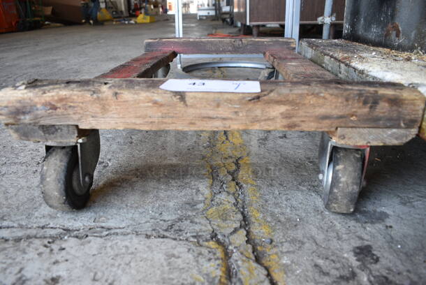 Wooden Dolly on Commercial Casters. 30x18x6.5 - Image 4 of 4