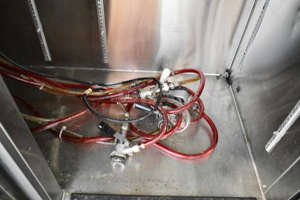 Glastender BB84-R1-BS(LRR) Metal Commercial 3 Door Back Bar Cooler. 115 Volts, 1 Phase. Tested and Working! - Image 10 of 11