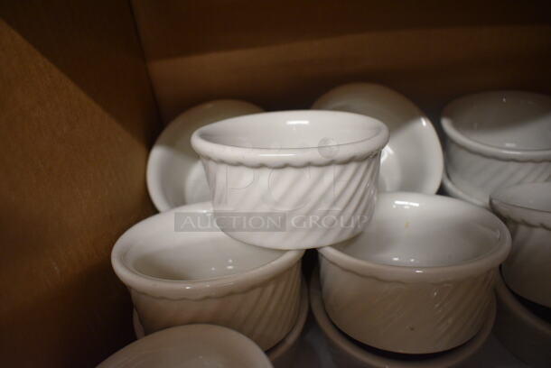 48 White Ceramic Bowls. 4x4x2. 48 Times Your Bid!