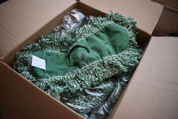 12 BRAND NEW IN BOX! Rubbermaid Green Microfiber Loop Dust Mops. 23x12. 12 Times Your Bid! - Image 2 of 5