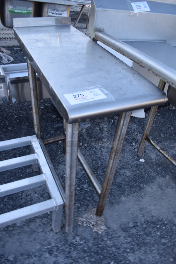 Stainless Steel Table w/ Back Splash. 12x30x36 - Image 2 of 3