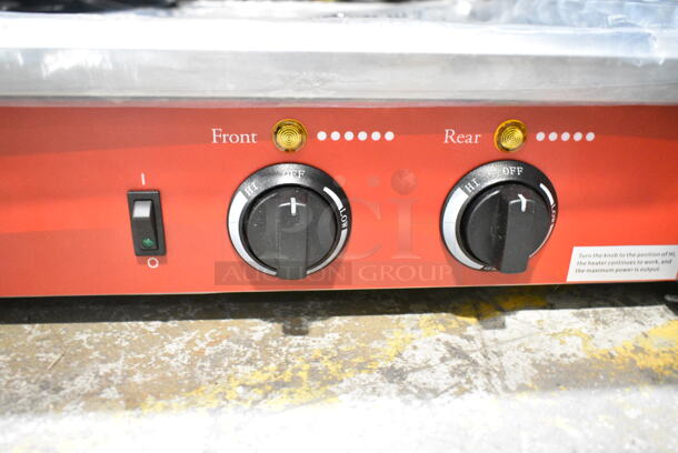 BRAND NEW SCRATCH AND DENT! 2024 Avantco 177RG1850NS Stainless Steel Commercial Countertop Hot Dog Roller. 120 Volts, 1 Phase. Tested and Working! - Image 3 of 6